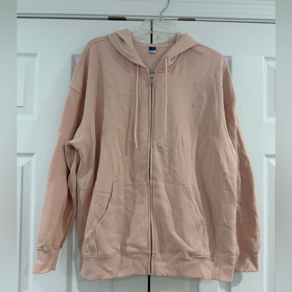 Old Navy Blush Pink Full-Zip Hoodie